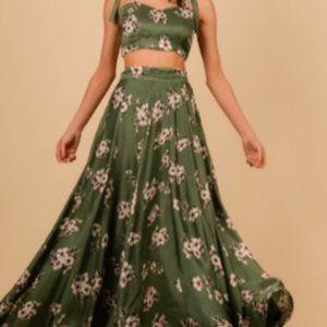 Saree Room Cherry Blossom Top and Skirt